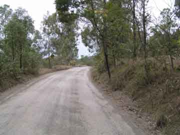 view of site entrance from 50 m north